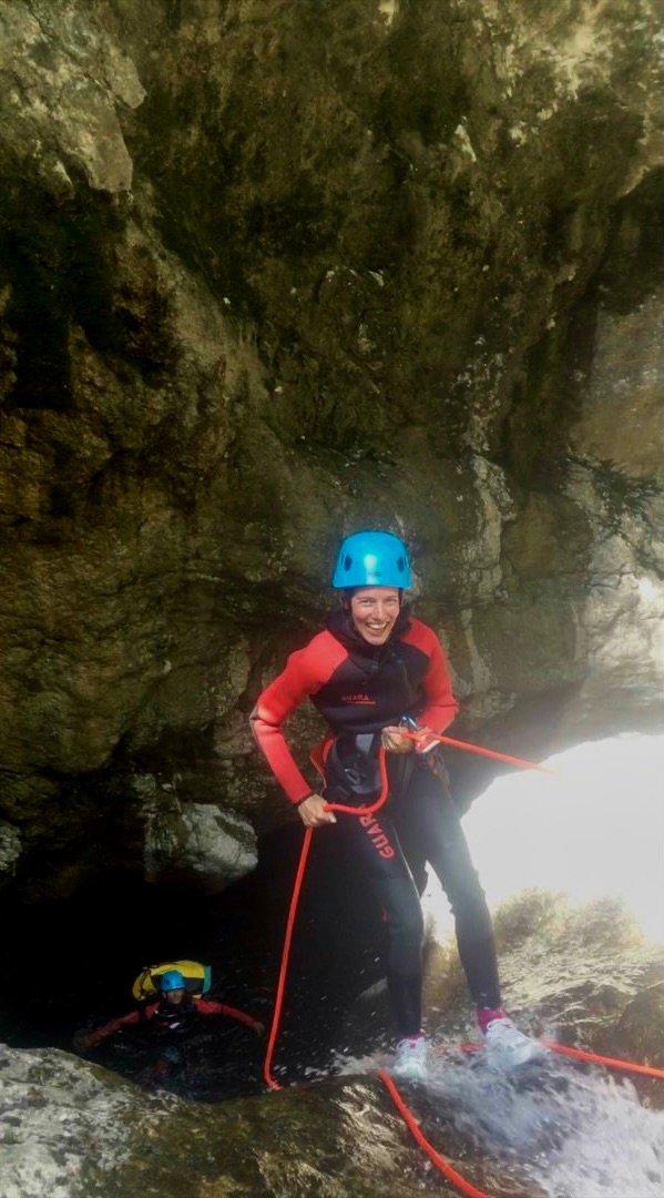 canyoning la bollene descente rappel
