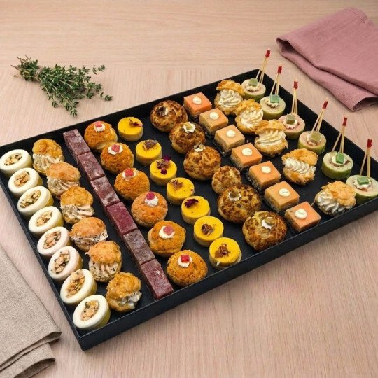 plateau de mini toasts