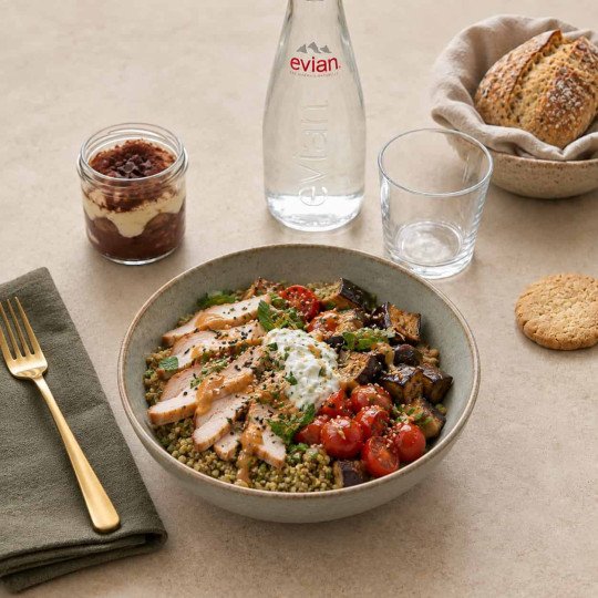 plateau repas freekeh dinde fumee